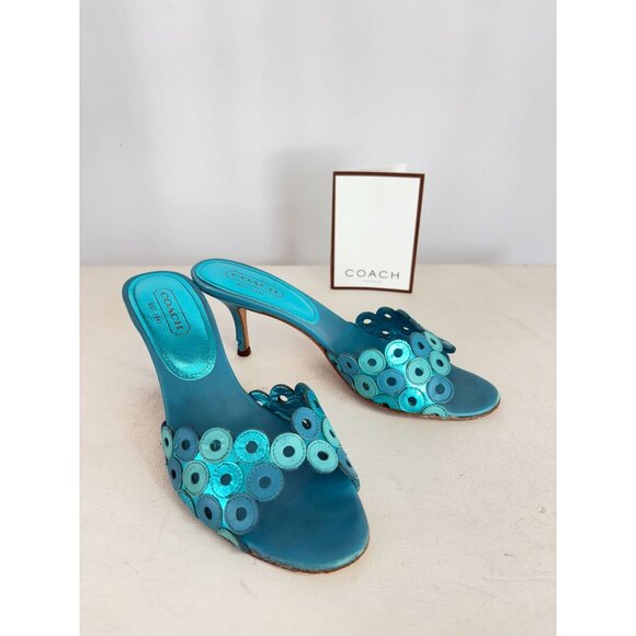 Coach A3-153 "Blane" Heel Slide Sandals, Women's Size 8B - Picture 1 of 5